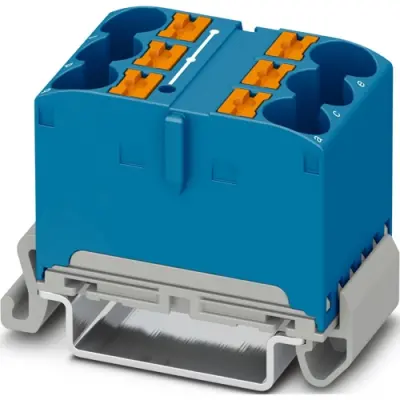 Distribution block, push-in connection, 0.5-16 mm², 57 A, 8 kV, blue, 1082480 - 1