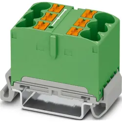 Distribution block, push-in connection, 0.5-16 mm², 57 A, 8 kV, green, 1082483