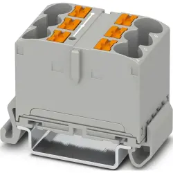 Distribution block, push-in connection, 0.5-16 mm², 57 A, 8 kV, gray, 1082479