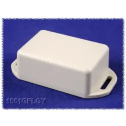 ABS miniature enclosure, (L x W x H) 50 x 35 x 20 mm, light gray (RAL 7035), IP54, 1551GFLGY