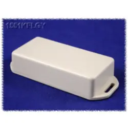 ABS miniature enclosure, (L x W x H) 80 x 40 x 20 mm, light gray (RAL 7035), IP54, 1551KFLGY