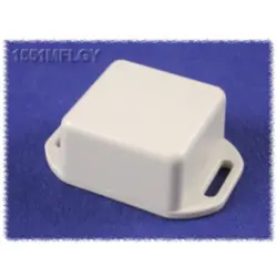 ABS miniature enclosure, (L x W x H) 35 x 35 x 20 mm, light gray (RAL 7035), IP54, 1551MFLGY