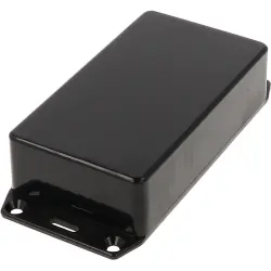 ABS enclosure, (L x W x H) 112 x 62 x 31 mm, black (RAL 9005), IP54, 1591BFLBK