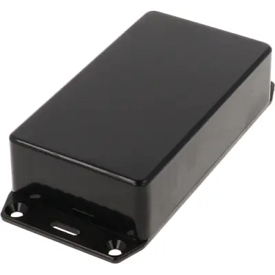 ABS enclosure, (L x W x H) 112 x 62 x 31 mm, black (RAL 9005), IP54, 1591BFLBK - 1