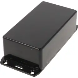 ABS enclosure, (L x W x H) 120 x 65 x 40 mm, black (RAL 9005), IP54, 1591CFLBK