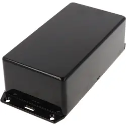 ABS enclosure, (L x W x H) 150 x 80 x 50 mm, black (RAL 9005), IP54, 1591DFLBK