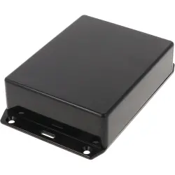 ABS enclosure, (L x W x H) 120 x 94 x 34 mm, black (RAL 9005), IP54, 1591GFLBK