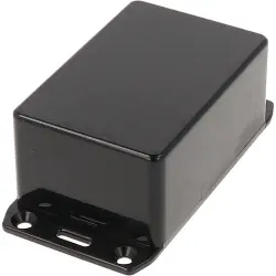 ABS enclosure, (L x W x H) 85 x 56 x 39 mm, black (RAL 9005), IP54, 1591LFLBK