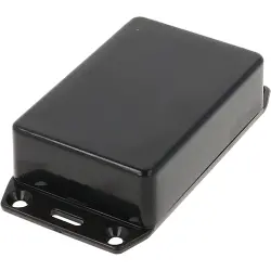 ABS enclosure, (L x W x H) 85 x 56 x 26 mm, black (RAL 9005), IP54, 1591MFLBK