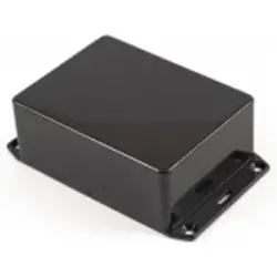 ABS enclosure, (L x W x H) 110 x 82 x 44 mm, black (RAL 9005), IP54, 1591SFLBK