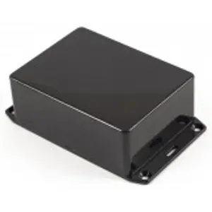 ABS enclosure, (L x W x H) 110 x 82 x 44 mm, black (RAL 9005), IP54, 1591SFLBK - 1