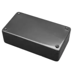 ABS enclosure, (L x W x H) 120 x 120 x 59 mm, black (RAL 9005), IP54, 1591UFLBK