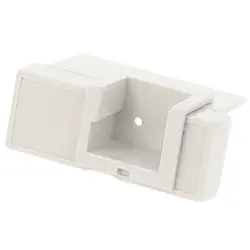 Terminal cover, DIN 2, ABS/PC, (L x W x H) 35 x 14 x 20 mm, clear, for DIN rail enclosure, 1597D2MBC