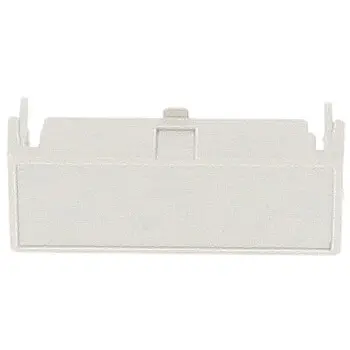 Terminal cover, DIN 2, closed, ABS/PC, (L x W x H) 35 x 14 x 20 mm, gray, for DIN rail enclosure, 1597D2MTC - 1