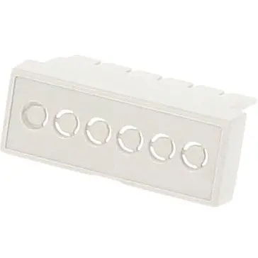 Terminal cover, DIN 2, ABS/PC, (L x W x H) 35 x 14 x 20 mm, gray, for DIN rail enclosure, 1597D2MTCKO - 1