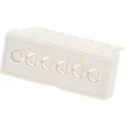 Terminal cover, DIN 2, ABS/PC, (L x W x H) 35 x 14 x 20 mm, gray, for DIN rail enclosure, 1597D2MTCKO