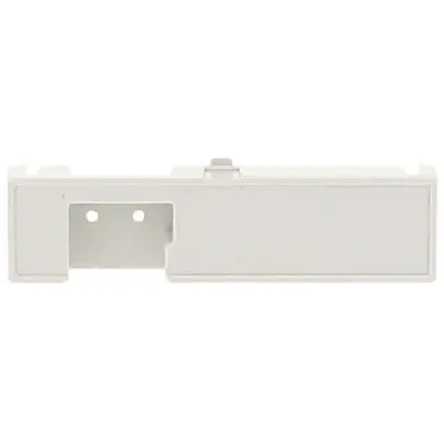 Terminal cover, DIN 3, ABS/PC, (L x W x H) 53 x 14 x 20 mm, gray, for DIN rail enclosure, 1597D3MBC - 1
