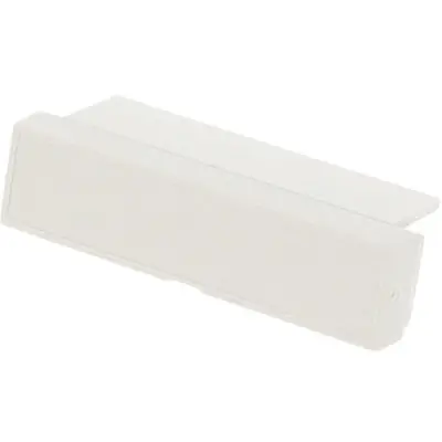 Terminal cover, DIN 3, closed, ABS/PC, (L x W x H) 53 x 14 x 20 mm, gray, for DIN rail enclosure, 1597D3MTC - 1