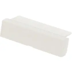 Terminal cover, DIN 3, closed, ABS/PC, (L x W x H) 53 x 14 x 20 mm, gray, for DIN rail enclosure, 1597D3MTC