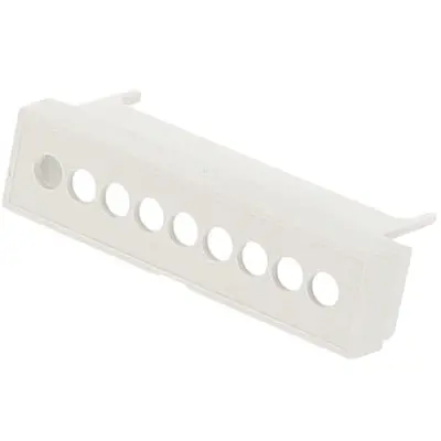 Terminal cover, DIN 3, ABS/PC, (L x W x H) 53 x 14 x 20 mm, gray, for DIN rail enclosure, 1597D3MTC6 - 1
