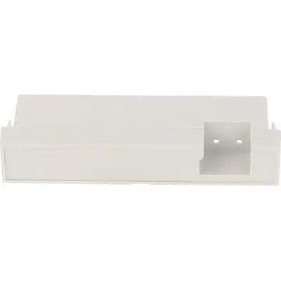 Terminal cover, DIN 4, ABS/PC, (L x W x H) 70 x 17 x 20 mm, gray, for DIN rail enclosure, 1597D4MBC - 1