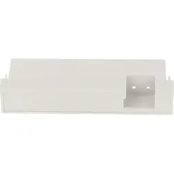 Terminal cover, DIN 4, ABS/PC, (L x W x H) 70 x 17 x 20 mm, gray, for DIN rail enclosure, 1597D4MBC