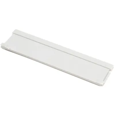 Terminal cover, DIN 4, PPO, (L x W x H) 60 x 16 x 3 mm, gray, for DIN rail enclosure, 1597D4MHSC - 1