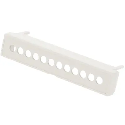 Terminal cover, DIN 4, ABS/PC, (L x W x H) 70 x 14 x 20 mm, gray, for DIN rail enclosure, 1597D4MTC6 - 1