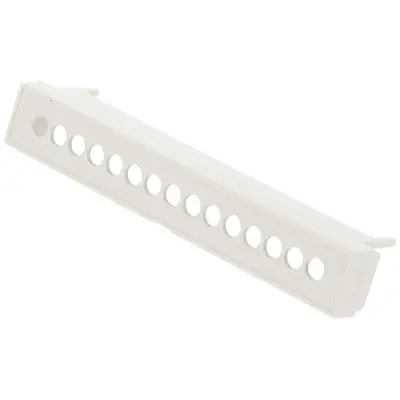 Terminal cover, DIN 5, ABS/PC, (L x W x H) 87 x 14 x 20 mm, gray, for DIN rail enclosure, 1597D5MTC6 - 1