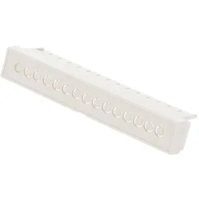 Terminal cover, DIN 5, ABS/PC, (L x W x H) 87 x 14 x 20 mm, gray, for DIN rail enclosure, 1597D5MTCKO - 1