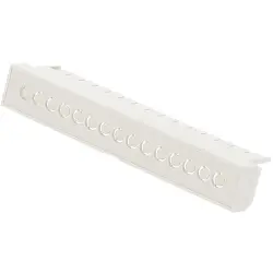 Terminal cover, DIN 5, ABS/PC, (L x W x H) 87 x 14 x 20 mm, gray, for DIN rail enclosure, 1597D5MTCKO