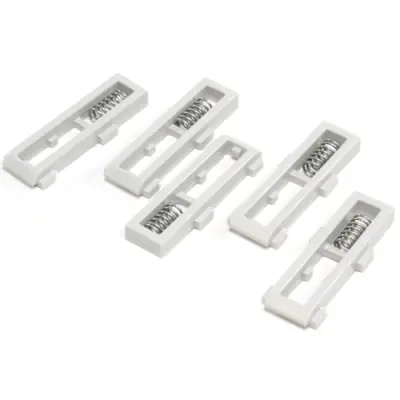 Mounting rail holder, DIN 1, PPO, (L x W x H) 32 x 11 x 20 mm, black, for DIN rail enclosure, 1597DINCLIP1M - 1