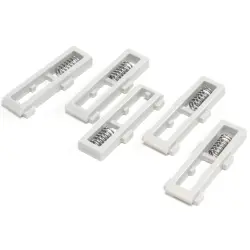 Mounting rail holder, DIN 1, PPO, (L x W x H) 32 x 11 x 20 mm, black, for DIN rail enclosure, 1597DINCLIP1M