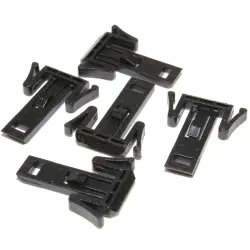 Mounting rail holder, PPO, (L x W x H) 36 x 28 x 26 mm, gray, for DIN rail enclosure, 1597DINCLIPXT