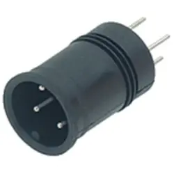 Panel plug, M12, 5 pole, THT, snap lock, straight, 09 0433 216 05