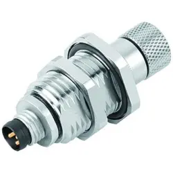 Adapter, M8 (3 pole, plug) to M8 (3 pole, socket), straight, 09 5250 00 03