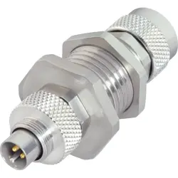 Adapter, M9 (5 pole, plug) to M9 (5 pole, socket), straight, 09 9618 100 05