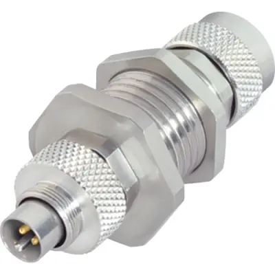 Adapter, M9 (5 pole, plug) to M9 (5 pole, socket), straight, 09 9618 100 05 - 1