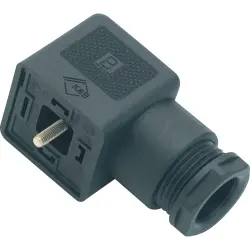 Valve connector, DIN shape A, 3 pole + PE, 250 V, 0.34-1.5 mm², 43 1702 002 04