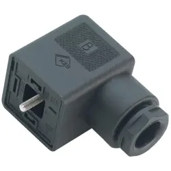 Valve connector, DIN shape A, 2 pole + PE, 250 V, 0.34-1.5 mm², 43 1704 000 03