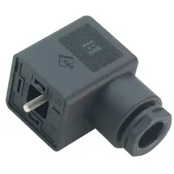 Valve connector, DIN shape A, 2 pole + PE, 250 V, 0.34-1.5 mm², 43 1704 004 03