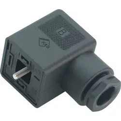 Valve connector, DIN shape A, 3 pole + PE, 250 V, 0.34-1.5 mm², 43 1706 000 04