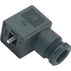 Valve connector, DIN shape A, 3 pole + PE, 250 V, 0.34-1.5 mm², 43 1706 002 04