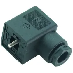 Valve connector, DIN shape A, 3 pole + PE, 250 V, 0.34-1.5 mm², 43 1706 004 04