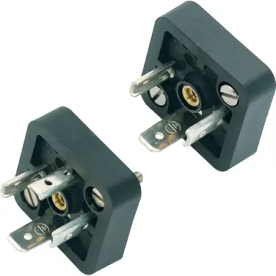 Valve panel plug, DIN shape A, 3 pole + PE, 250 V, 1.0 mm², 43 1711 000 04 - 1