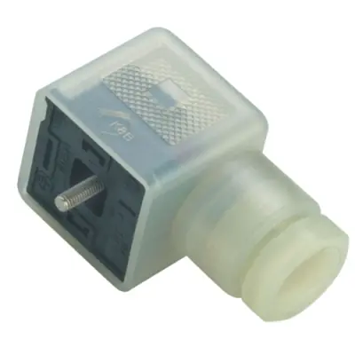 Valve connector, DIN shape A, 2 pole + PE, 230 V, 0.34-1.5 mm², 43 1714 131 03 - 1