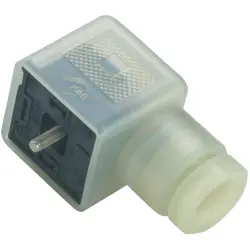 Valve connector, DIN shape A, 2 pole + PE, 230 V, 0.34-1.5 mm², 43 1714 132 03