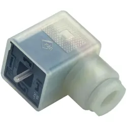 Valve connector, DIN shape A, 2 pole + PE, 230 V, 0.34-1.5 mm², 43 1730 140 03