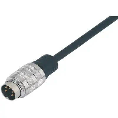 Sensor actuator cable, M16-cable plug, straight to open end, 6 pole, 2 m, PUR, black, 3 A, 79 6117 20 06 - 1