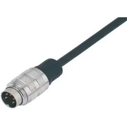 Sensor actuator cable, M16-cable plug, straight to open end, 6 pole, 2 m, PUR, black, 3 A, 79 6117 20 06